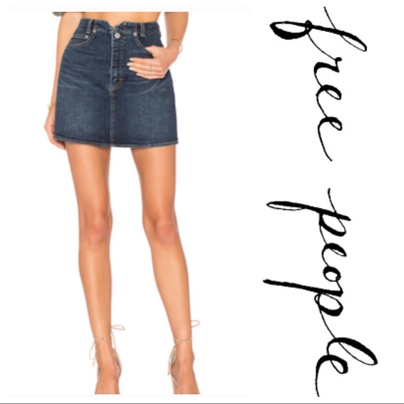 Free People Dresses & Skirts - 🛍💰⬇️ NWT Free People Jean skirt